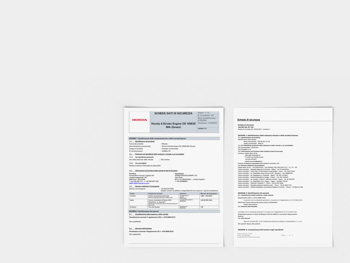 Fiches de données de sécurité