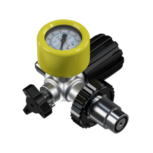 Attacco bombola con manometro