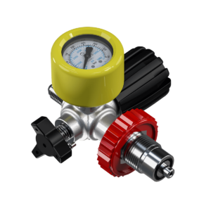 Attacco bombola con manometro